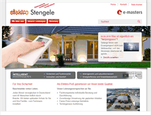 Tablet Screenshot of elektro-stengele.de